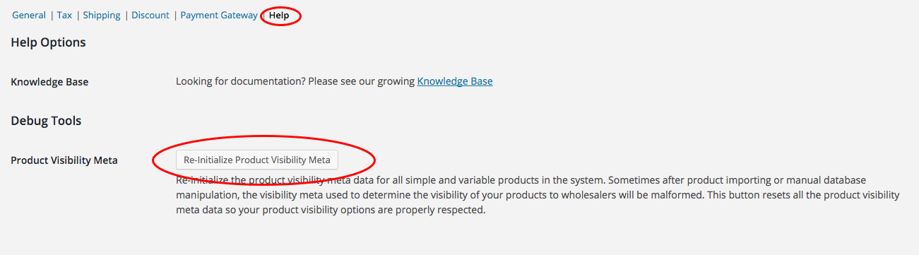 Re-initialize Product Visibility Meta