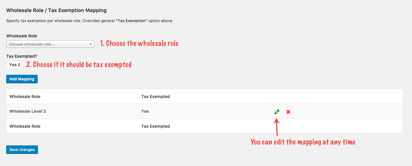 Tax Exemption per wholesale user role in WooCommerce