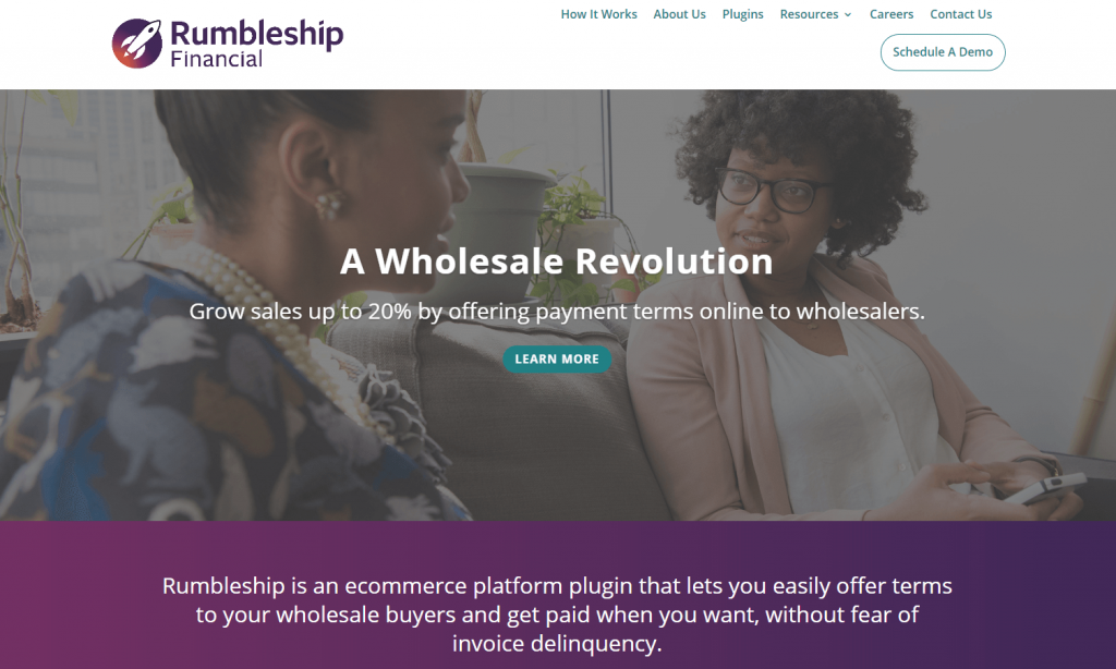 The Rumbleship Financial website.