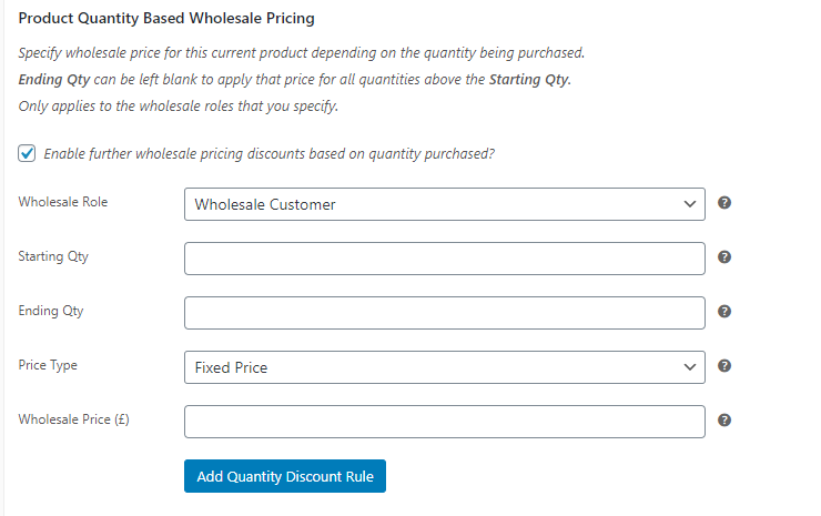 Creating discount rules for specific products.