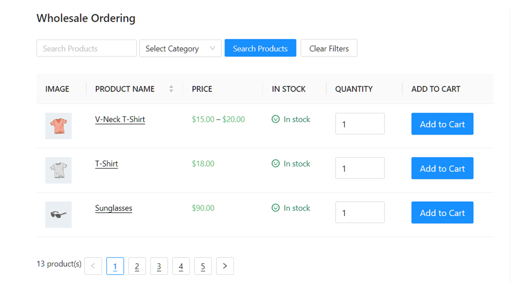 Filling out a digital wholesale order form template