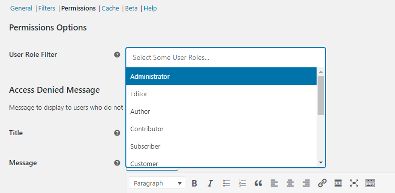 Setting wholesale order permissions