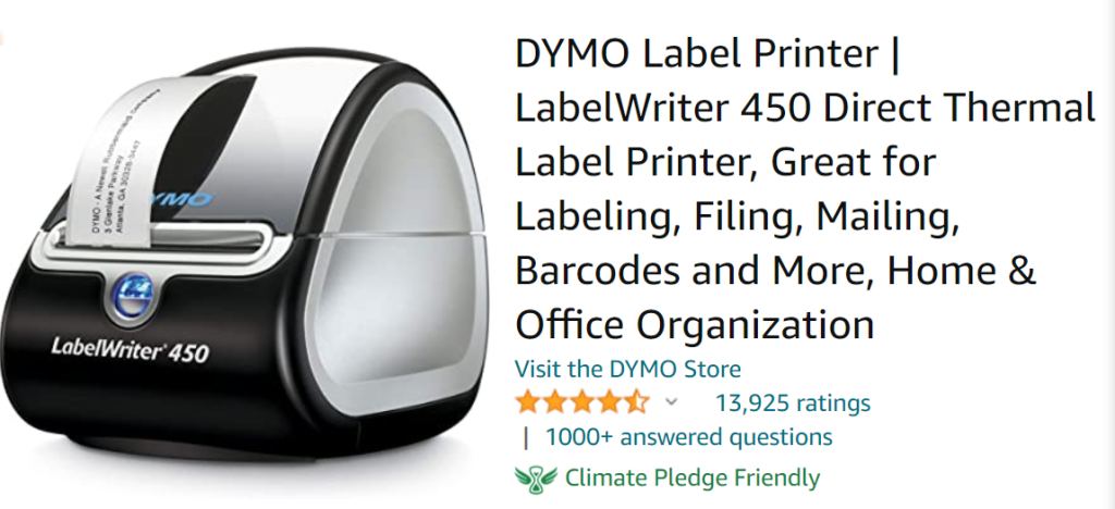 DYMO Label Writer 450 thermal printer