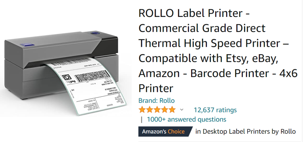 The ROLLO Label Printer woocommerce thermal printer