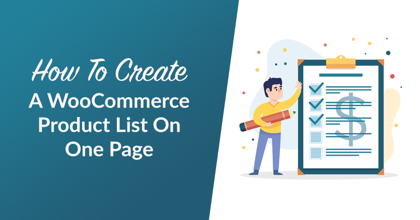 How To Create A WooCommerce Product List On One Page