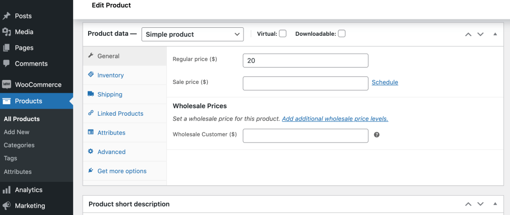 WooCommerce user roles, including wholesale permissions.
