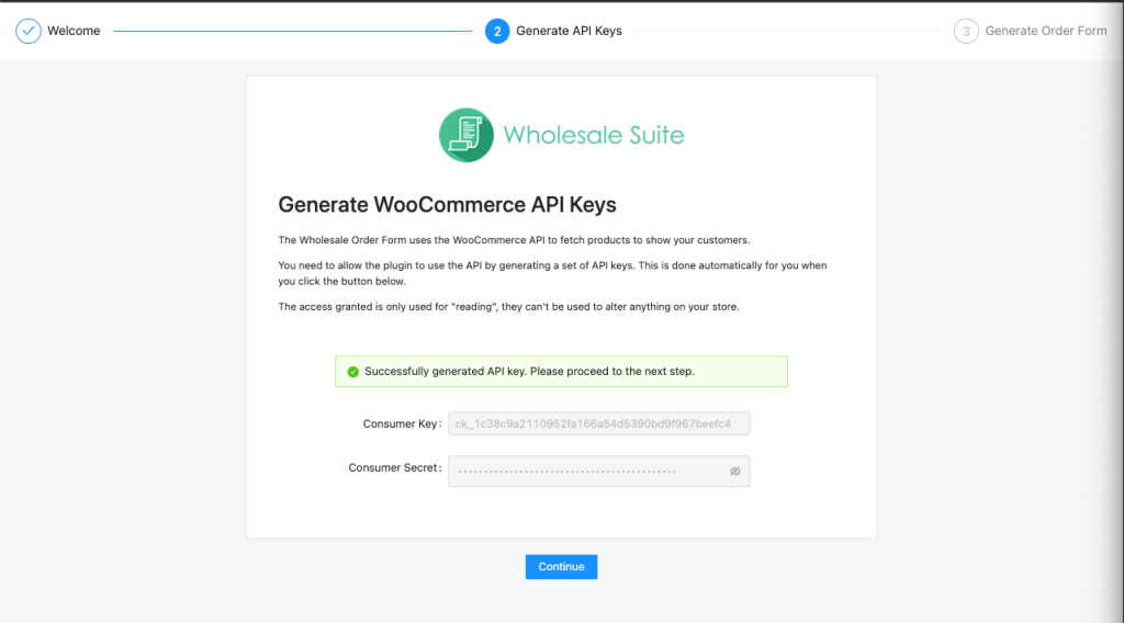 Generate WooCommerce API Keys