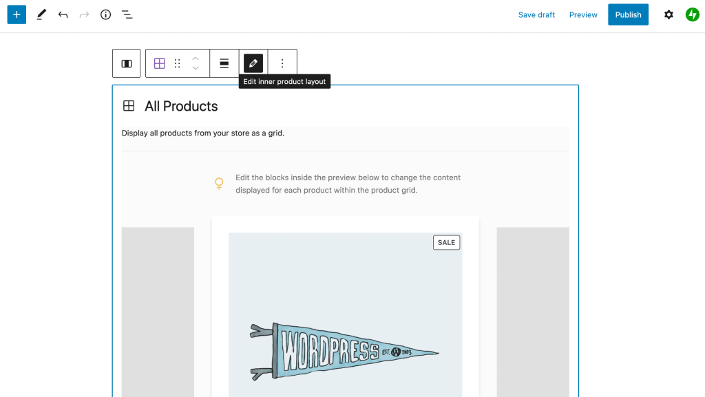 edit product in all product grid