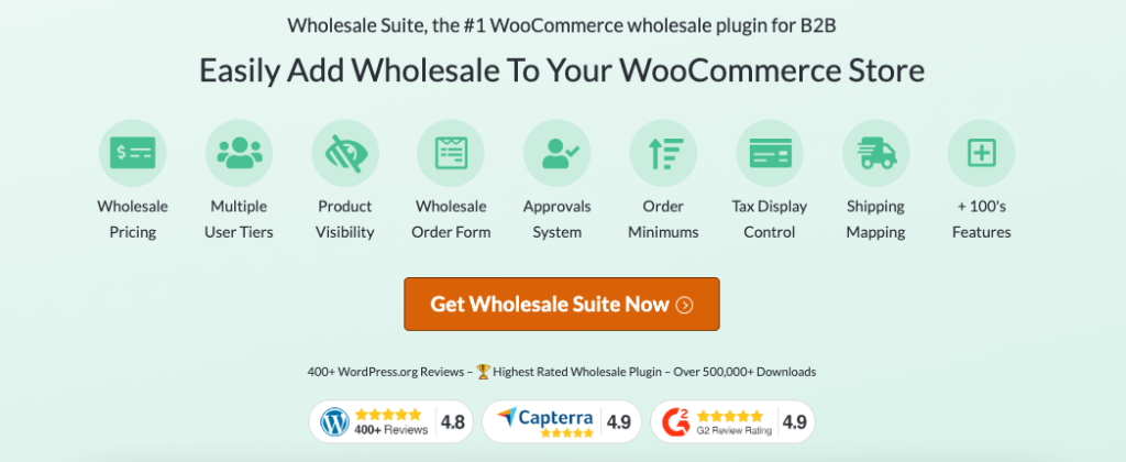 Wholesale Suite, the #1 WooCommerce wholesale plugin for B2B
