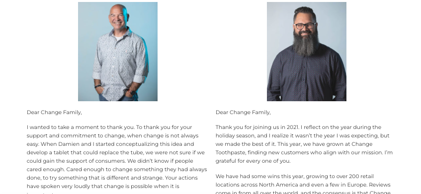 2021 Founders' Message from Damien and Mike