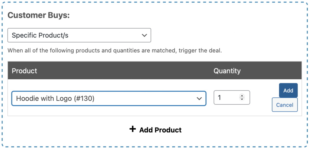 BOGO deal settings in Advanced Coupons