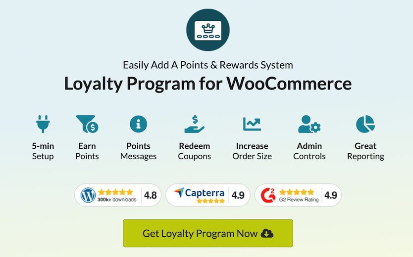 The Loyalty Program plugin for Woocommerce. 