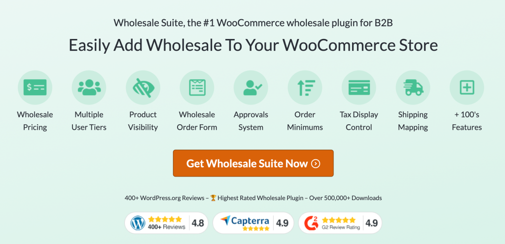 The Wholesale Suite plugin is one of the best wholesale distribution software. 