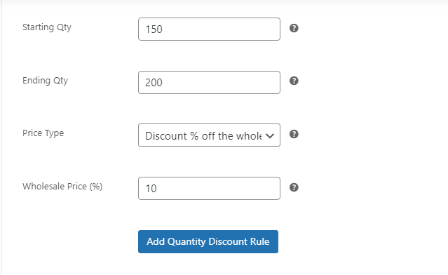 Setting starting and ending quantities in WooCommerce