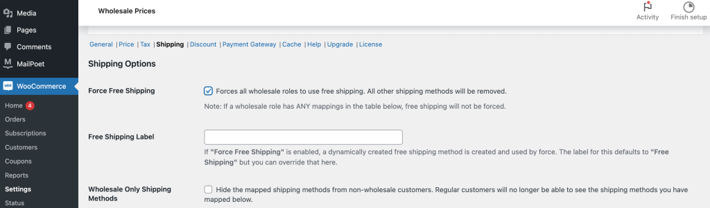 Forcing a preferred shipping method in WooCommerce (free)