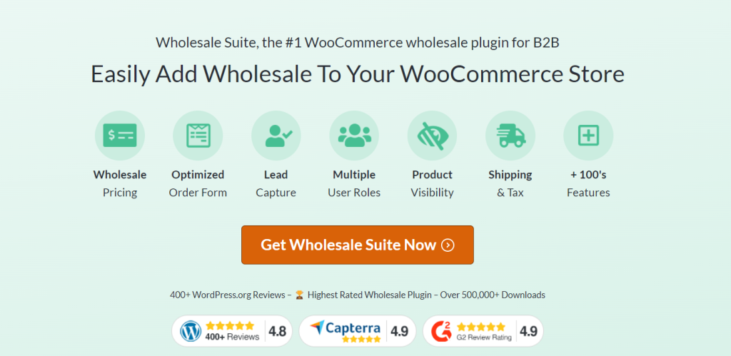 Wholesale Suite is the #1 WooCommerce wholesale plugin for B2B