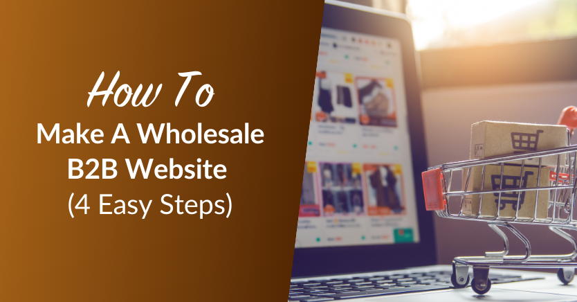 How To Make A Wholesale B2B Website (4 Easy Steps)