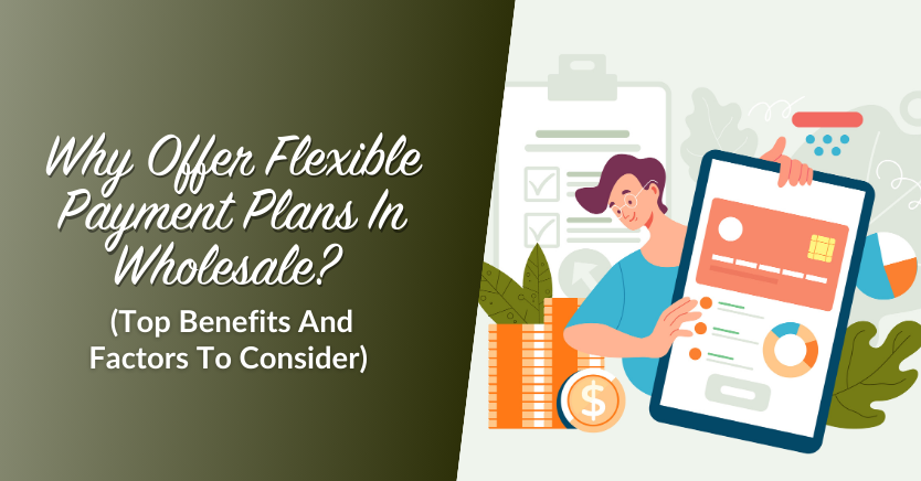 Blog header image for the article "Why Offer Flexible Payment Plans In Wholesale?" 